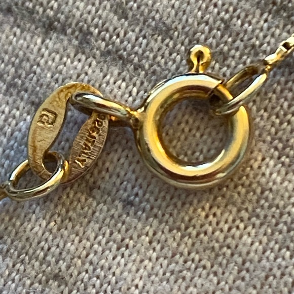 925 Vermeil Crystal Butterfly Pendant Necklace - Picture 5 of 7